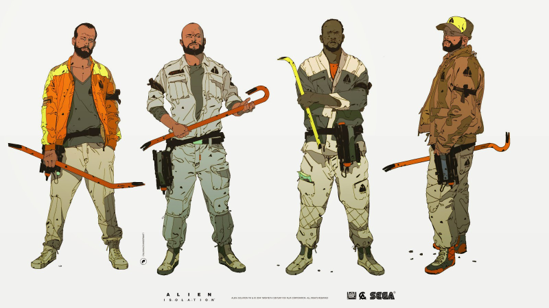 Illustration for article titled Alien: Isolation's Character Art Is Just The Best